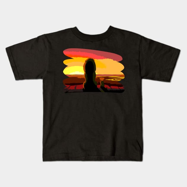 Dawn on the Pride Rock Kids T-Shirt by alened